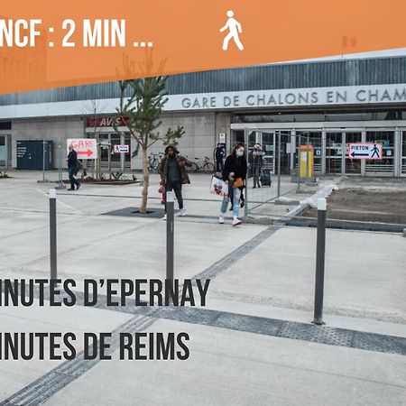 Promenade D'Automne - Netflix & Wifi - Climatisation- Parking Gratuit - Check-In 24H24 - Emplacement Velos - Goodmarning シャロン・アン・シャンパーニュ エクステリア 写真